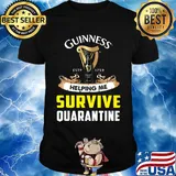 Guinness est 1795 helping me survive quarantine shirt
