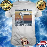 Hairdryer want a blow job vintage retro shirt