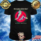 Halloween beetlejuice michael keaton who ya gonna call three times the afterlife's leading bio-exorcist shirt