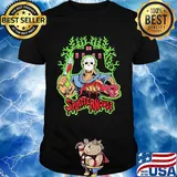 Halloween michael myers holding knife splatterhouse shirt