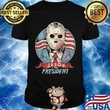 Halloween michael myers jason for president american flag independence day shirt