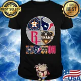 Houston astros texans rockets dynamo logo shirt