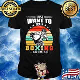 I just want to train boxing and that's it vintage retro stars shirt
