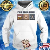 I'm a simple man beer lady and soccer s Hoodie