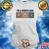 I'm a simple man beer lady and soccer s Ladies tee