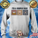 I'm a simple man beer lady and soccer s Sweater