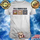 I'm a simple man beer lady and soccer shirt
