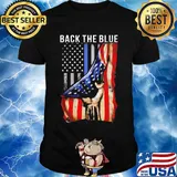 Independence day flag american back the blue shirt