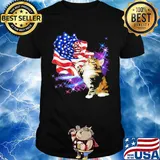 Independence day rose cat shirt