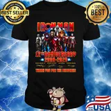Iron man 12th anniversary 2008 2020 thank you for the memories signatures shirt