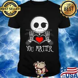 Jack skellington heart you matter shirt