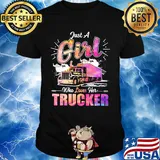 Just a girl who loves her trucker shirt