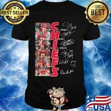 Kansas city chiefs football team players signatures shirt