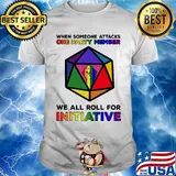 LGBT black lives matter when someone attacks one party member we all roll for initiative shirt
