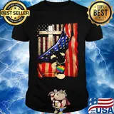 Lgbt mickey mouse cross american flag independence day shirt
