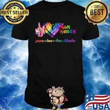 Lgbt peace love iron maiden shirt