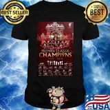 Liverpool football club premier league champions 2019 2020 signatures shirt