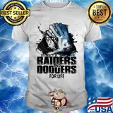 Los angeles raiders and los angeles dodgers for life shirt