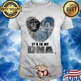 Los angeles raiders and los angeles dodgers hearts it's in my dna shirt