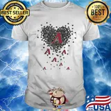 Love arizona diamondbacks logo hearts shirt