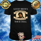 Lucky brew's jackie daytona regular human bartender bar and grill black shirt