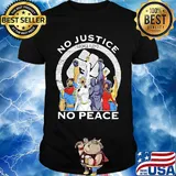 Marvel heroes no justice no peace black lives matter shirt
