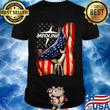Medline logo american flag independence day shirt