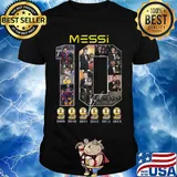 Messi 10 soccer player champions shirt