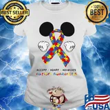 Mickey mouse accept adapt advocate autism awareness s Ladies tee