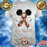 Mickey mouse accept adapt advocate autism awareness shirt