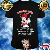 Mickey mouse Disney girl classy sassy and a bit smart assy shirt