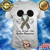 Mickey mouse if came we fought i won autism awareness shirt