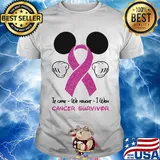 Mickey mouse if came we fought i won cancer awareness survivor shirt