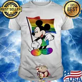 Mickey mouse LGBT flag shirt