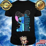 Mickey mouse stitch you are beautiful victorious enough created strong amazing capable chosen never alone shirt