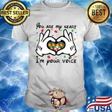Mickey mouse you are my heart i'm your voice heart autism awareness shirt