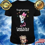 Minnie mouse forget princess i want to be a scientist shirt