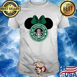 Minnie mouse starbucks this teacher runs on coffee and disney shirt