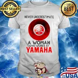 Never underestimate a woman who works at yamaha sunset shirt