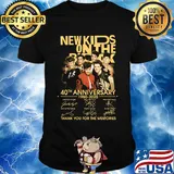 New kids on the rock 40th anniversary 19780 2020 thank you for the memories signatures shirt