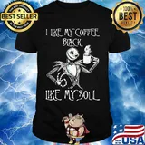 Nightmare jack skellington i like my coffee black like my soul shirt