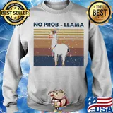 No prob-llama vintage retro s Sweater