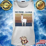 No prob-llama vintage retro s Tank top