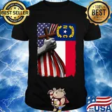 North carolina american flag cross happy independence day shirt