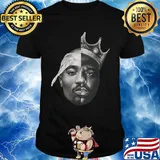 Notorious big biggie smalls x tupac shakur 2pac thug life poster shirt