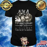 NWA 33rd anniversary 1987 2020 signatures thank you for the memories shirt