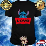 Official disney stitch love shirt