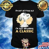 Official Snoopy I'm not getting old I'm just becoming a classic shirt