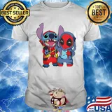 Official stitch and deadpool shirt