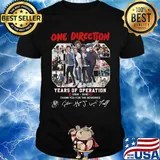 One direction 06 years of operation 2010 2016 thank you for the memories signatures shirt